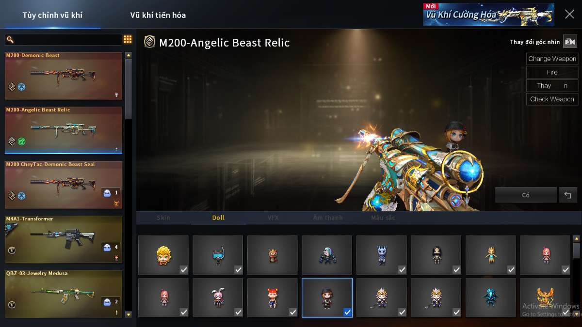 shop acc cf uy tin gia re